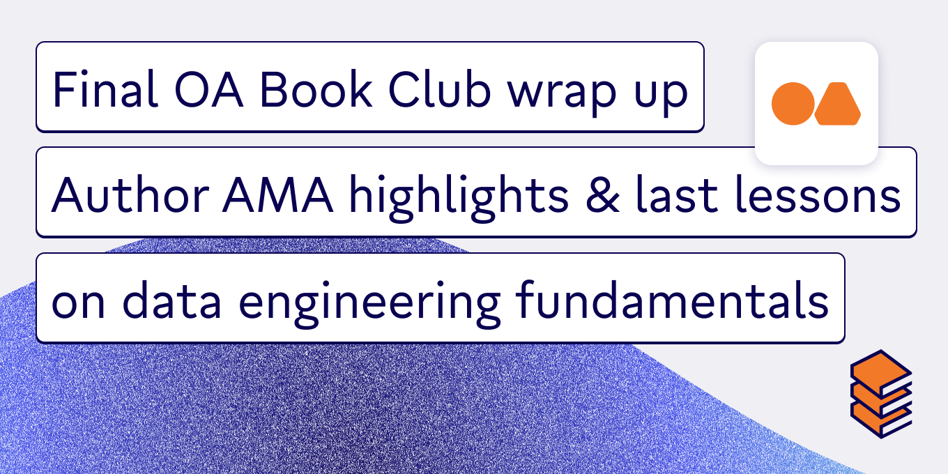 Final OA Book Club wrapup Author AMA highlights & last lessons on